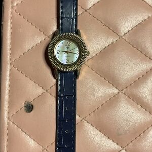 Elegant Blue and Gold Watch